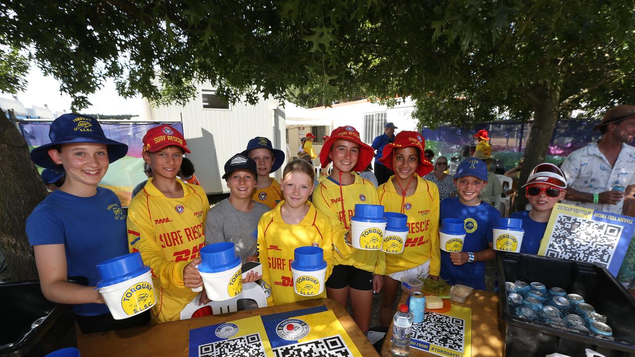 Torquay Surf Lifesaving Club raising funds. Picture: Mike Dugdale