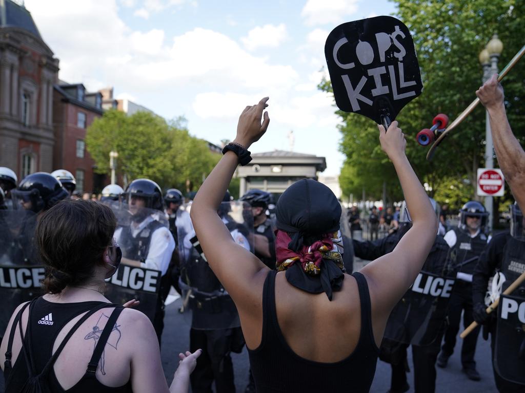 George Floyd’s death plunged the city into chaos after protests erupted. Picture: Evan Vucci/AP