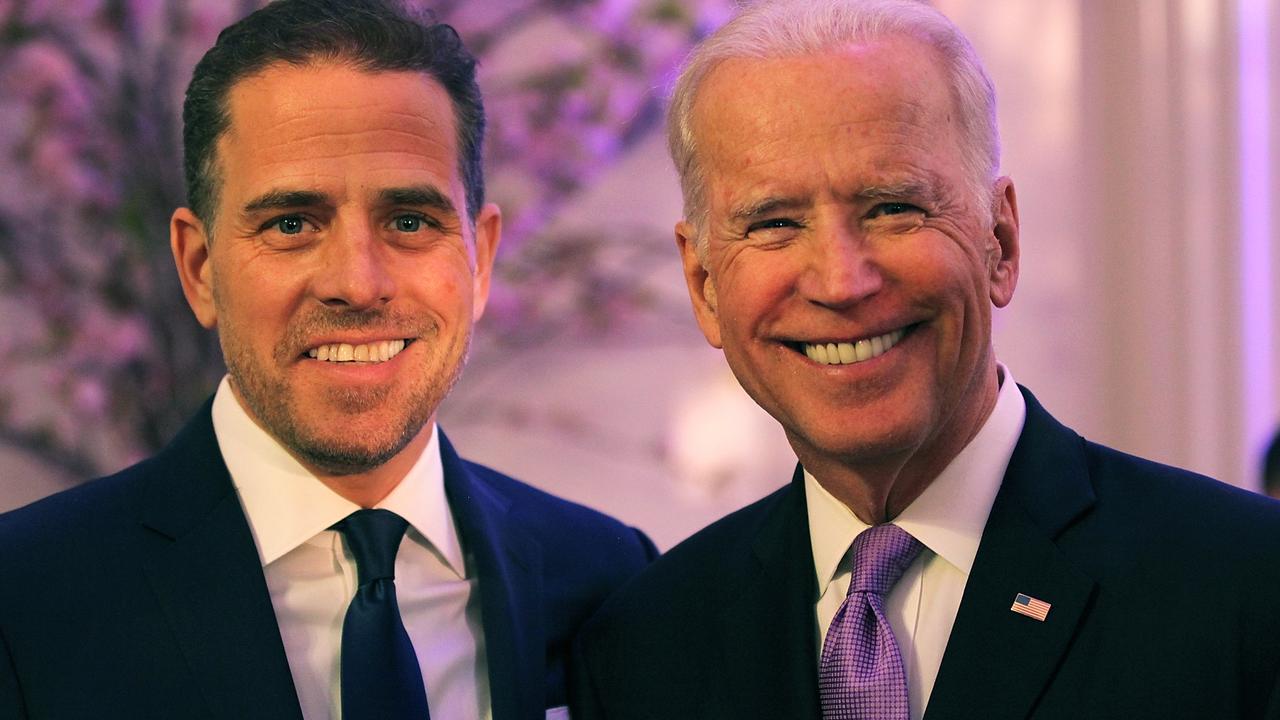 Hunter Biden and then US Vice President Joe Biden in 2016. (Photo by Teresa Kroeger/Getty Images for World Food Program USA).