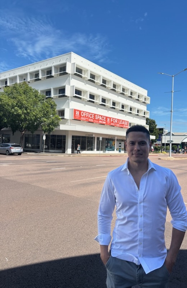 Developer Randal Ashford in front of the newly refurbished Cavenagh Centre at 43 Cavenagh Street.