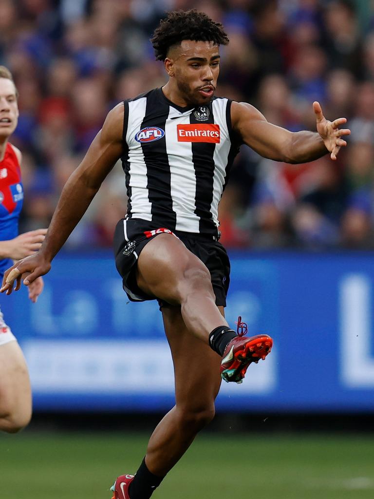 Isaac Quaynor was shown in a video rating women. (Photo by Michael Willson/AFL Photos via Getty Images)