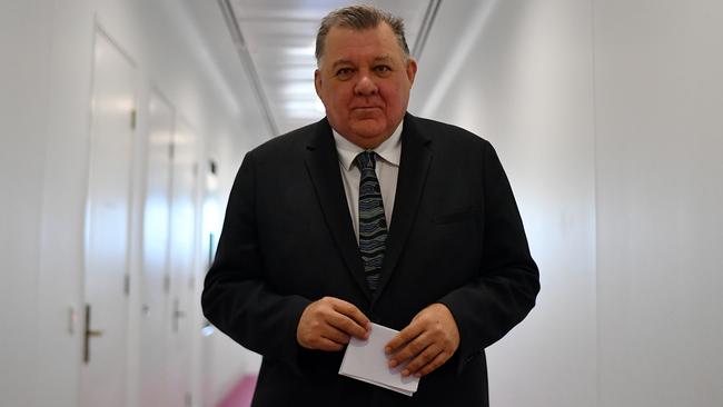 Craig Kelly at Parliament House on Wednesday morning. Picture: Getty Images