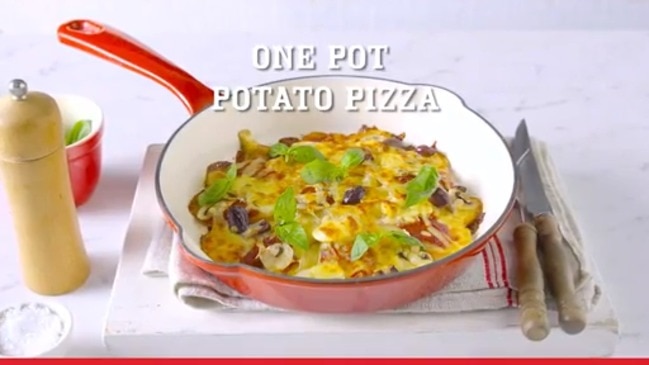 One pot potato pizza