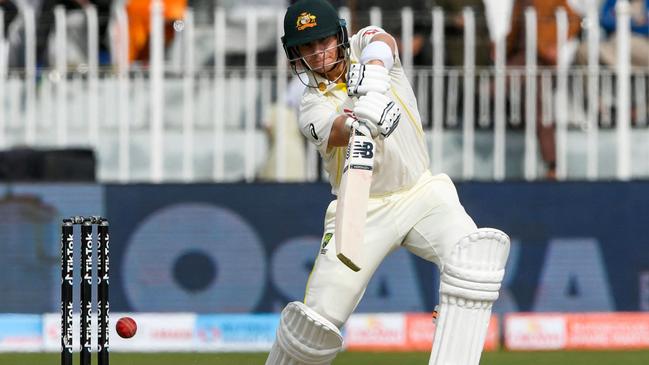 Steve Smith cracked 78 in the run fest. Picture: AFP