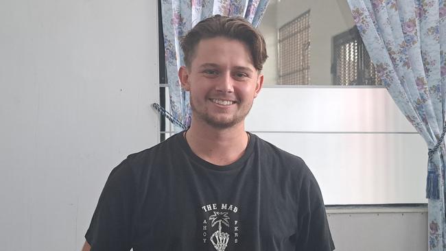 Bodhi Mani Risby-Jones inside the state prison on Simeulue island Aceh. His family has paid $25,000 to local man Edi Ron, the alleged victim of the 23-year-old Queenslanders' drunken rampage last month.