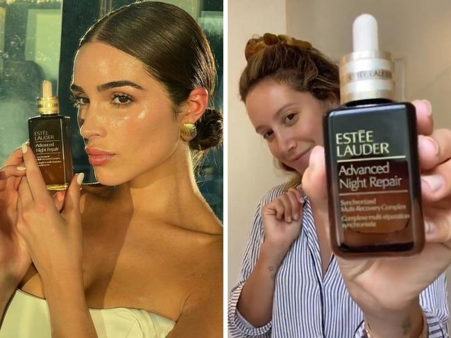 Celebs are obsessed with the cult serum. Picture: Instagram/@oliviaculpo, TikTok/ @ashleytisdale.