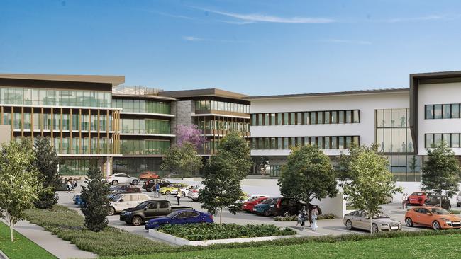 The Acuity Business Park under construction in Robina will add 5937sq m of space upon completion.