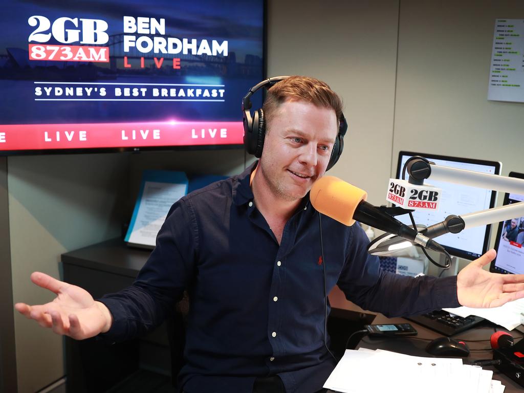 2GB host Ben Fordham said it sounded ‘dodgy’. Picture: John Feder/The Australian