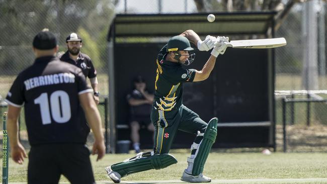 Robert Johnston batting for Carrum Downs. Picture: Valeriu Campan