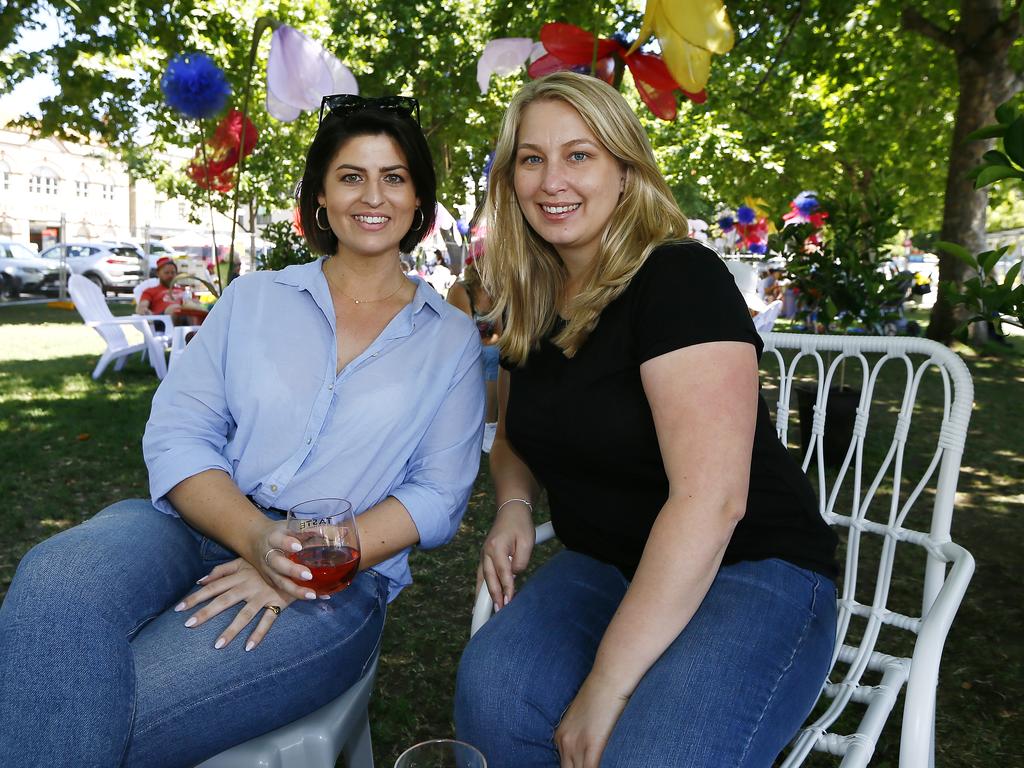 Mia Cramer, of Sydney, left, and Claire Burton, of Perth.