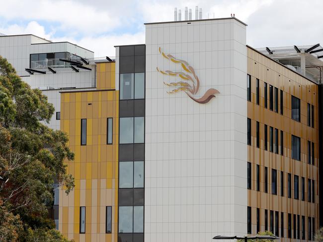 Asbestos has been discovered in mulch at Campbelltown Hospital. Picture: Toby Zerna