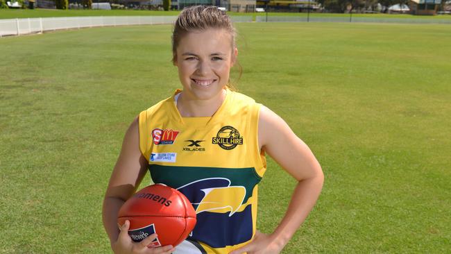 Former GWS player Stephanie Walker has signed with Woodville-West Torrens for the 2019 SANFLW season. Picture: AAP/Brenton Edwards