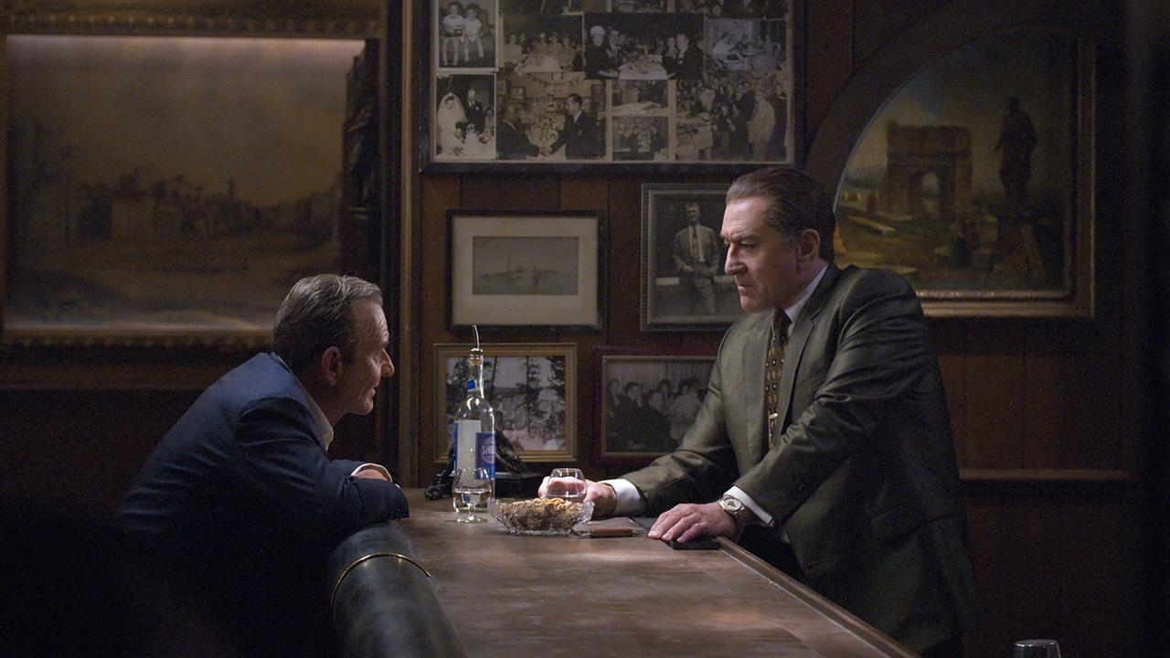 Joe Pesci (left) and Robert De Niro in The Irishman. Picture: Niko Tavernise/Netflix