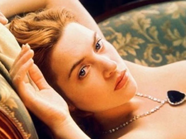 Winslet's iconic nude scene from Titanic. Picture: Paramount Pictures