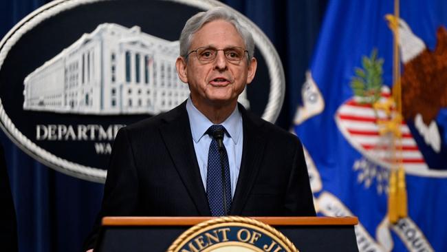 US Attorney-General Merrick Garland names an independent special counsel to probe President Joe Biden's alleged mishandling of classified documents at the US Justice Department. Picture: AFP