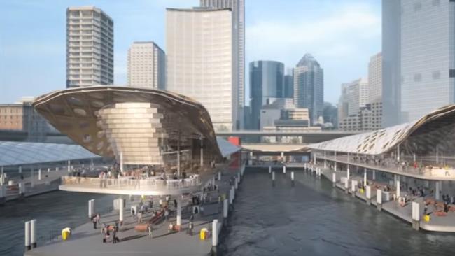 An artist’s impression of a revamped Circular Quay.