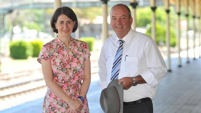 Gladys Berejiklian with disgraced MP Daryl Maguire.