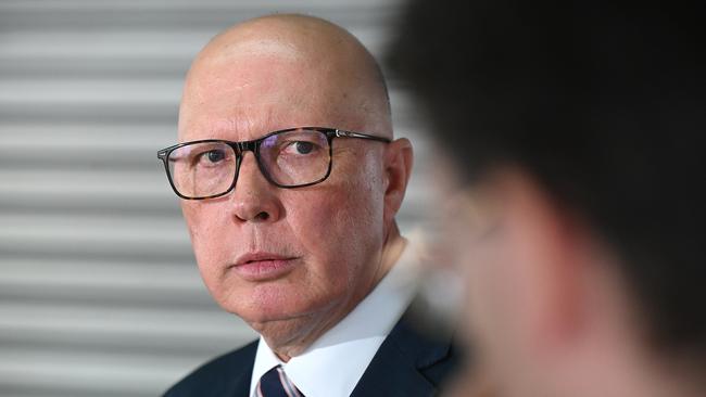 Mr Dutton has been accused of ‘running the exact script that organised crime wanted him to run’. Picture: NewsWire / John Gass