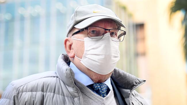 Robert Van Gestel arriving for his bail hearing at Supreme Court in Sydney.