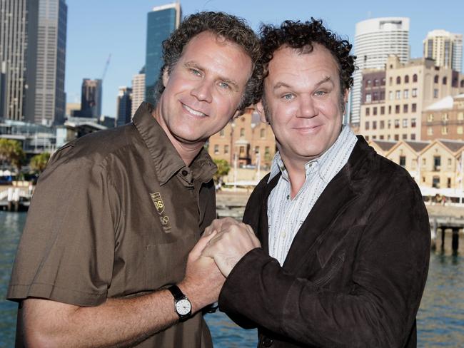 Will Ferrell and John C Reilly in Sydney to promote their movie Step Brothers. Pic Chris Pavlich