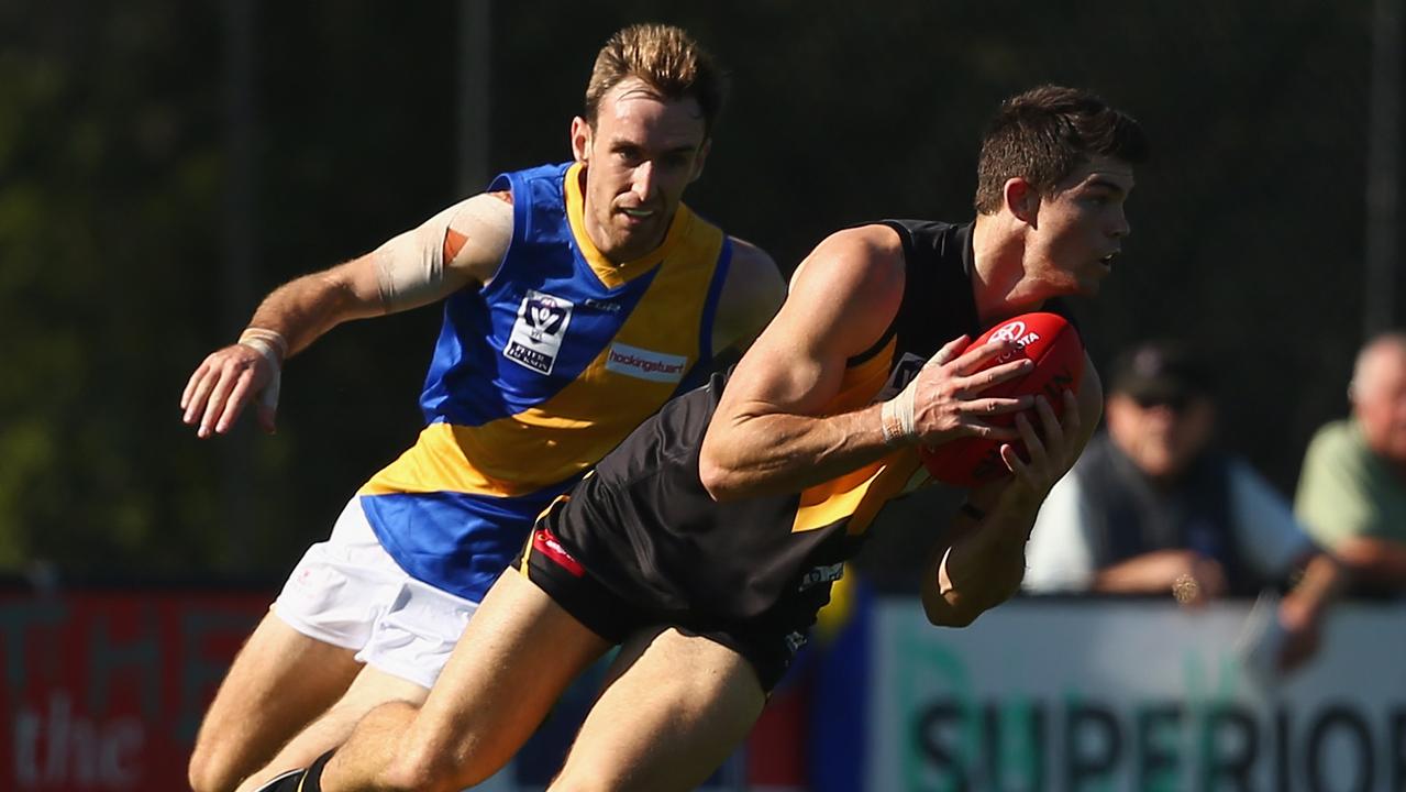 Werribee’s Sam Collins (right) has joined Gold Coast. (Photo by Mike Owen/Getty Images)