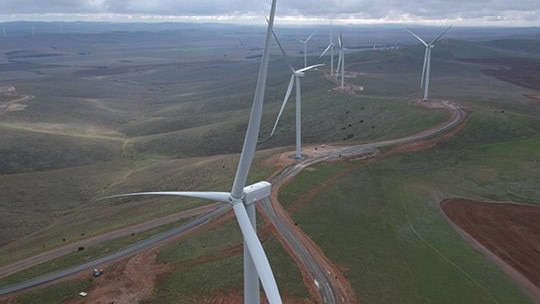 Willogoleche wind farm, near Hallett, in South Australia's Mid North.