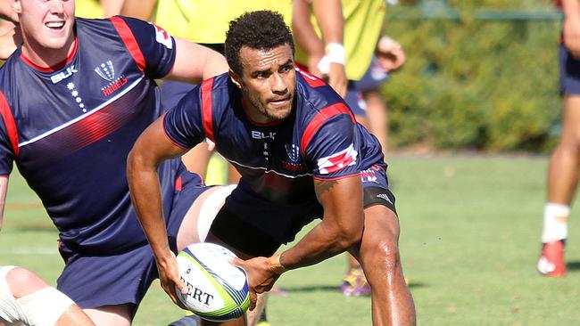 Melbourne Rebels recruit Will Genia at training. Picture: Chris Gottaas