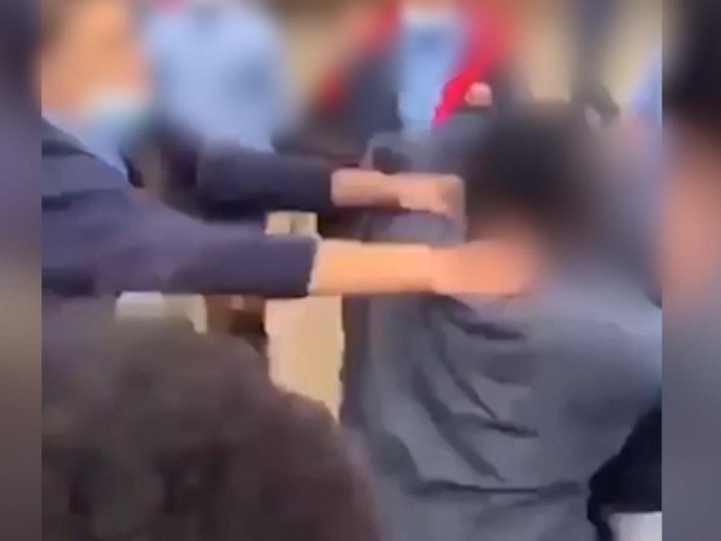 Footage of sickening violent brawls have emerged at schools in Melbourne’s west.