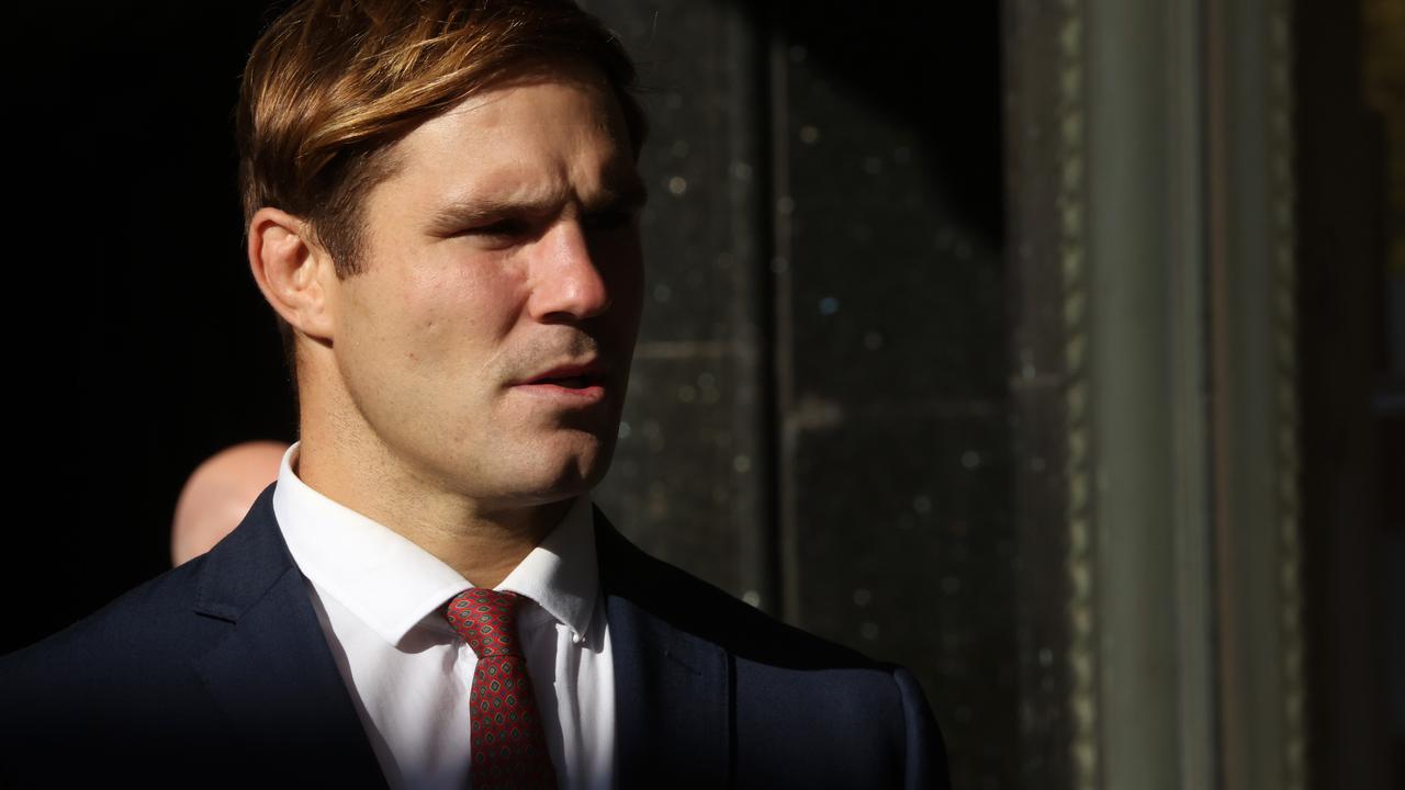 The trial continues for NRL star Jack de Belin. Picture: NCA NewsWire / Damian Shaw