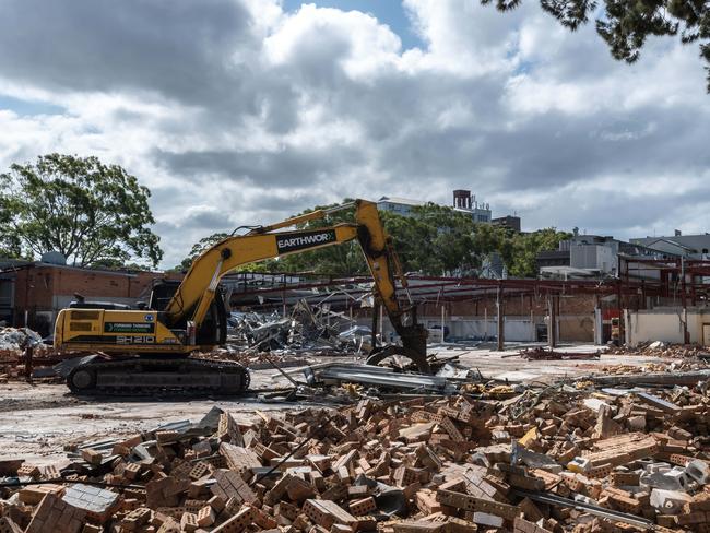 Demolition is now complete. Picture / Monique Harmer