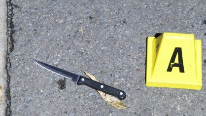 An image of a knife released by police.