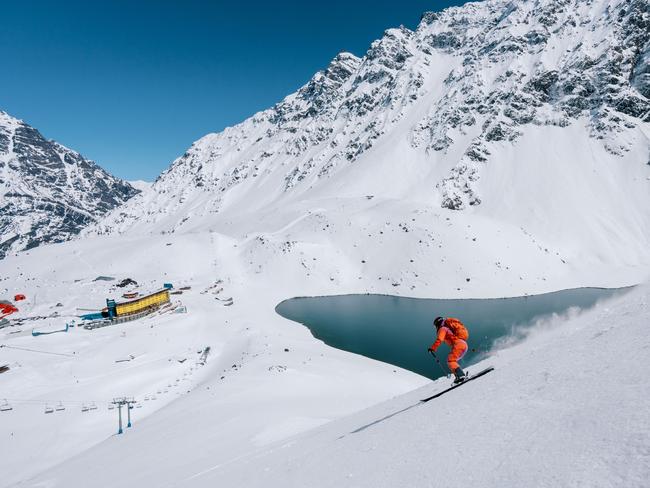 Chile’s Portillo ski resort in the Chilean Andes.