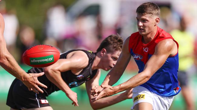 Judd McVee impressed in the first practice game against the Saints. Picture: Michael Klein