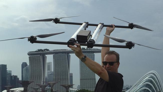 Taras Wankewycz has been adapting hydrogen fuel cells for use with quadcopter drones.