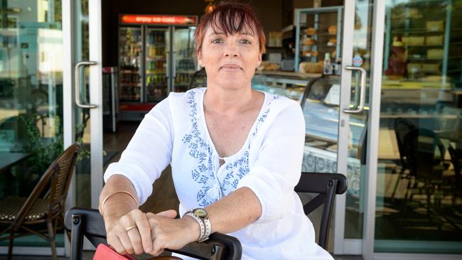 Cath Madsen at a cafe in Burnett Heads near Bundaberg. Picture: Paul Beutel