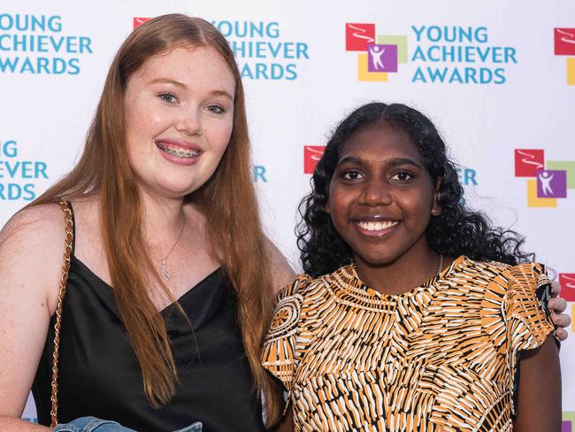 2023 Northern Territory Young Achiever Awards GalleryNT Youth ambassadors CJ Rankin & Sophie BedggoodPicture: Pema Tamang Pakhrin