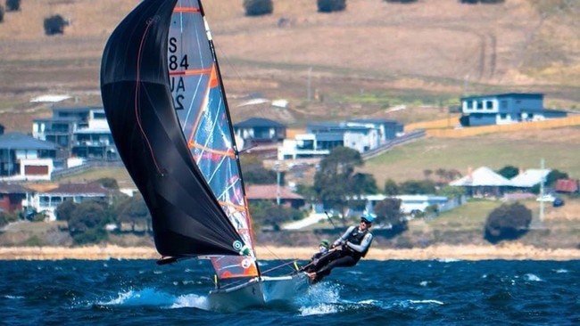 Sailing athlete Luke Rogers.