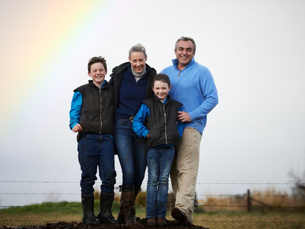 Dr Kilby with his family. Picture: Graham Schumann