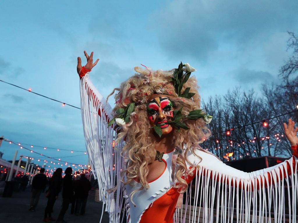 Performer Betty Grumble at the first night of the Winter Feast at PW1. Picture: NIKKI DAVIS-JONES