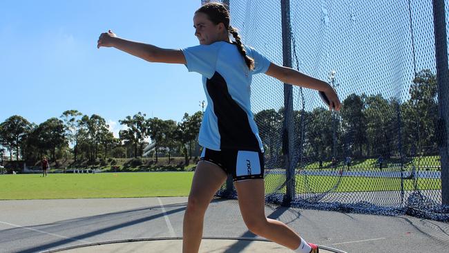 Rachel Bardney from Stanhope Gardens has been named NSW team captain for the 2019 Australian Little Athletics Championships. Picture: Lisa Bardney/ Lisa's Hot Shots