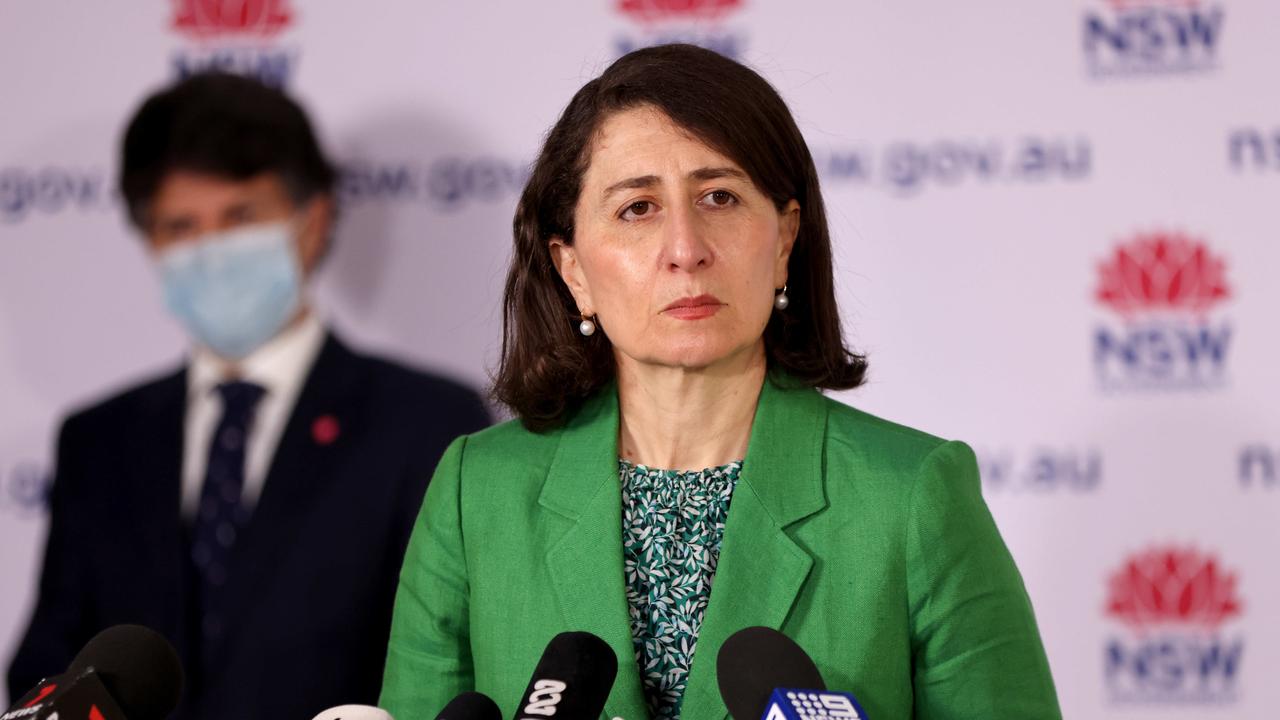 Premier Gladys Berejiklian pictured at a Covid-19 update press conference. Picture: NCA NewsWire/Damian Shaw