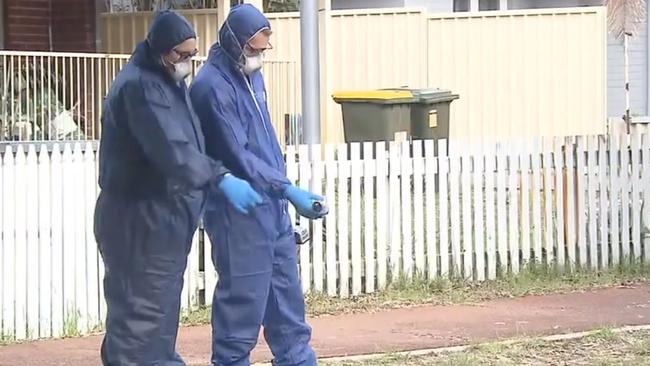 A forensic team is expected to remain at the property for the next few days. Picture: 9 News