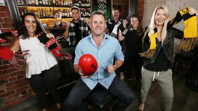 Fox Footy's David King at the Flying Duck Hotel. Picture: Michael Klein