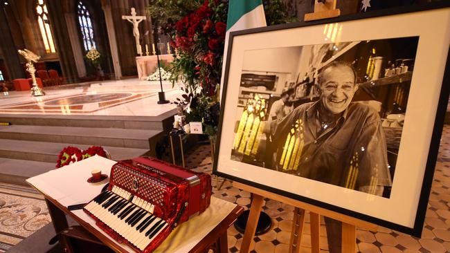 The State Funeral for Sisto Malaspina, held at St Patrick's Cathedral in East Melbourne. Picture: David Caird