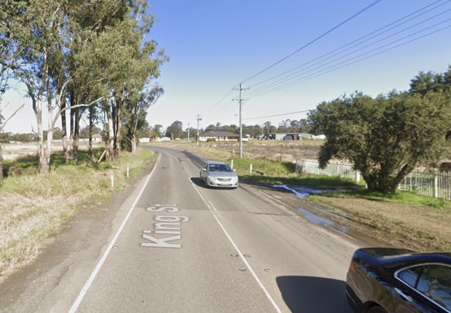 King St, Rossmore crash with two-year-old in critical condition. Picture: Google Maps