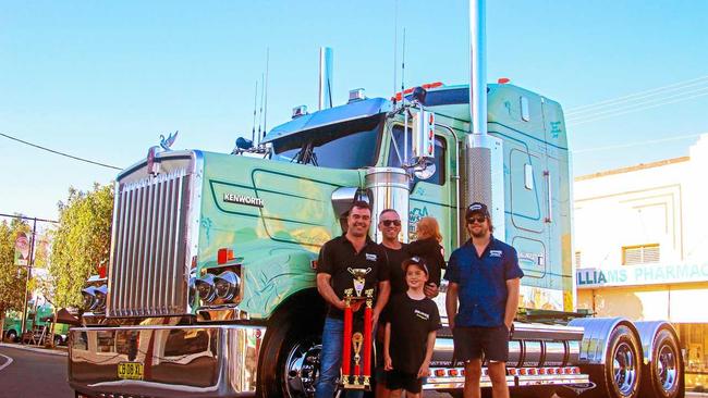 Dane Ballinger from Bathurst, who was killed in the Nambucca Heads crash was the owner of the winning truck at the Casino Truck Show.