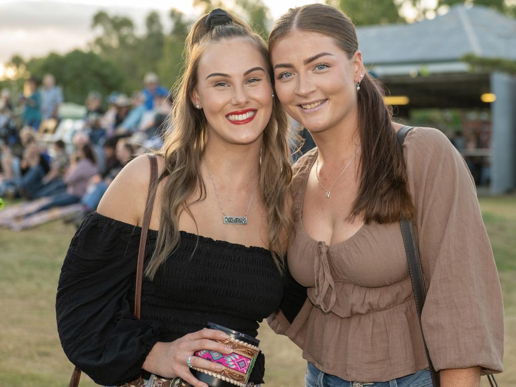 Monique Wilson and Hannah Zeglio at Gargett Rodeo Saturday 3 June 2023 Picture: Michaela Harlow