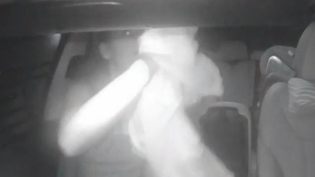 Dashcam footage captures female stealing from car in Holland Park West.