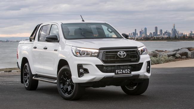 Utes such as the Toyota HiLux experienced the smallest drop. Picture: Supplied.