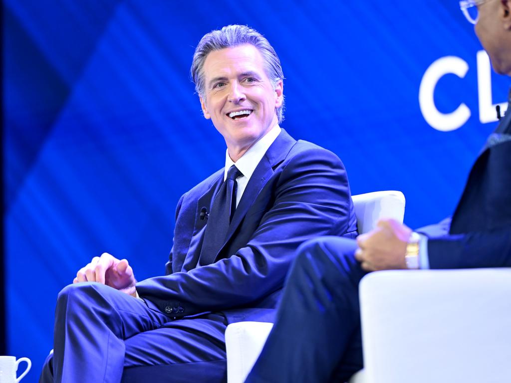 California Gov. Gavin Newsom speaks onstage during the Clinton Global Initiative September 2023 Meeting. Picture: Getty Images for Clinton Global Initiative